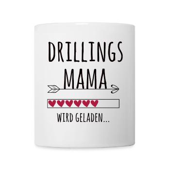werdende Drillingsmama Schwangerschaft Drillinge - Tasse - Weiß - Vorne