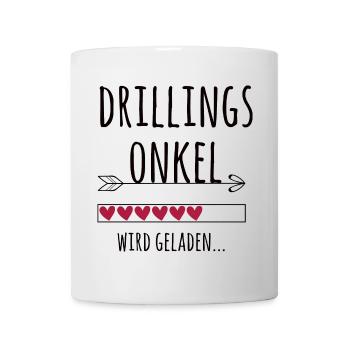 werdender Drillingsonkel Schwangerschaft Drillinge - Tasse - Weiß - Vorne