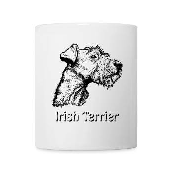 Irish Terrier Portrait - Mug - white - Front