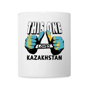 Kazakhstan Flag Kazakhstan Flag Kazakhstan - Mug - white - Front