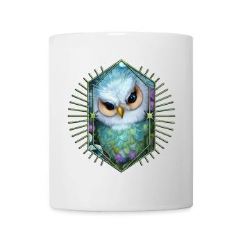 Niedliche Eule die Vögel der Nacht - Tasse - Weiß - Vorne