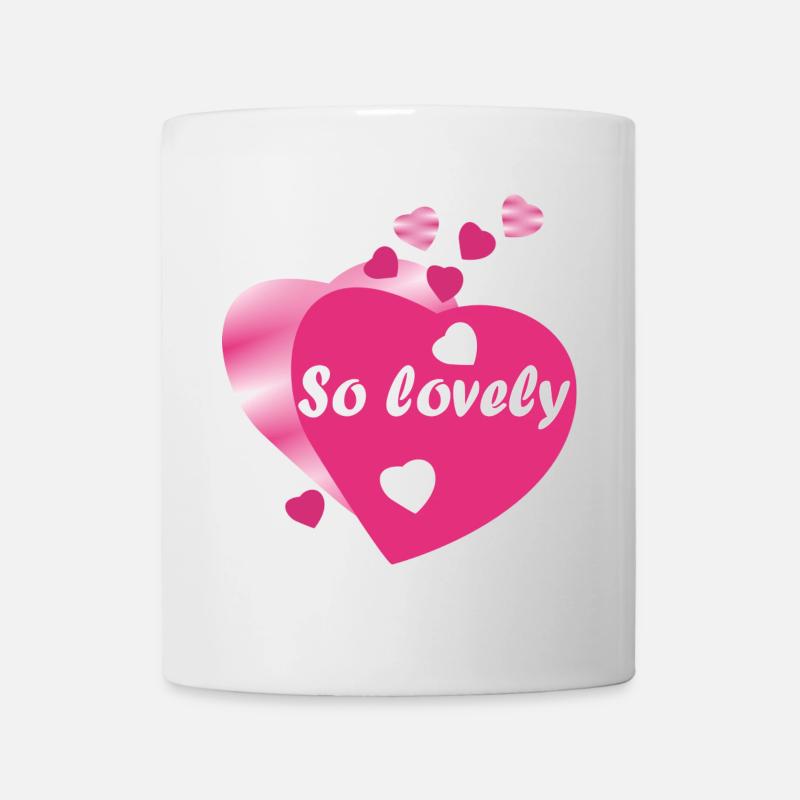 SO LOVELY - Mug blanc - blanc