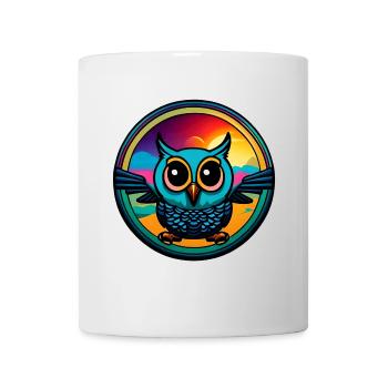 Cute Owl Circle - Mug - white - Front