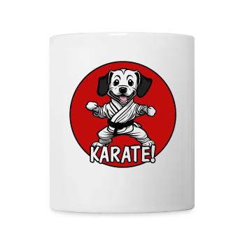 Chien de Karaté - Mug blanc - blanc - Devant