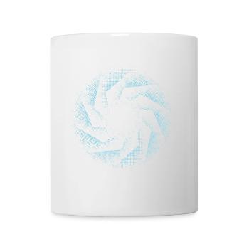 dotted shape gyroscopic polygon pinwheel gear - Mug - white - Front