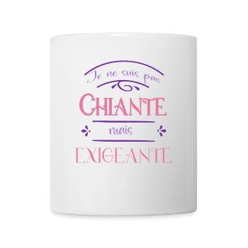 I am not boring but demanding - Mug - white - Front