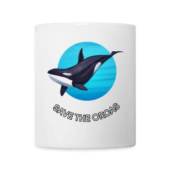 Orca Protection - Save the Orcas - Mug - white - Front