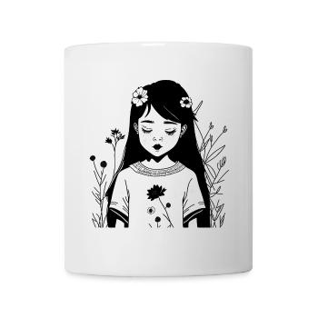 Abstract Cosmic Wave Pattern Tee - Mug - white - Front
