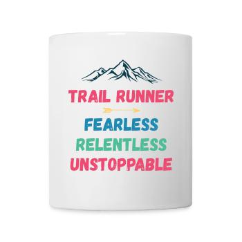 Trail Runner - Intrépide. Implacable. Imparable. - Mug blanc - blanc - Devant