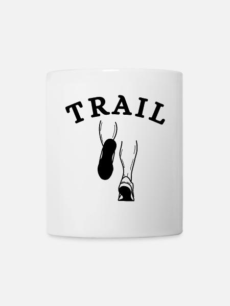 trail, fan de trail, trail running - Mug blanc - blanc