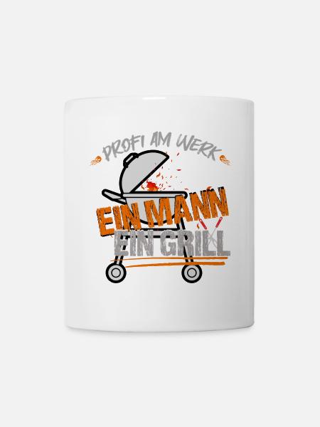Ein Mann Ein Grill - Tasse - Weiß