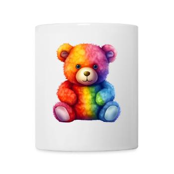 Rainbow Plush Bear Hug - Mug - white - Front