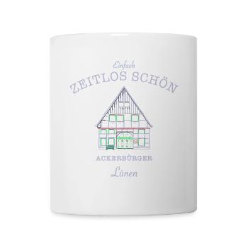 Lünen, kultiges Ackerbürgerhaus, Kreis Unna - Tasse - Weiß - Vorne