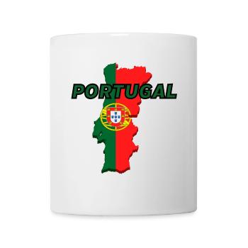 Map flag of Portugal - Mug - white - Front