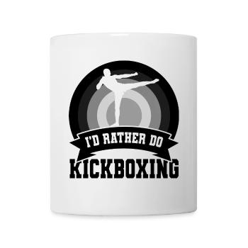 Lustiger Kickboxer Spruch - Tasse - Weiß - Vorne