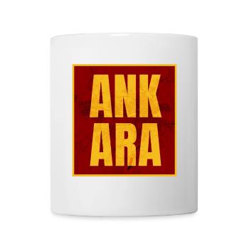 Ankara Capital Letters Yellow Red - Mug - white - Front
