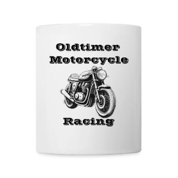 Oldtimer Motorcycle Racing - Mug blanc - blanc - Devant