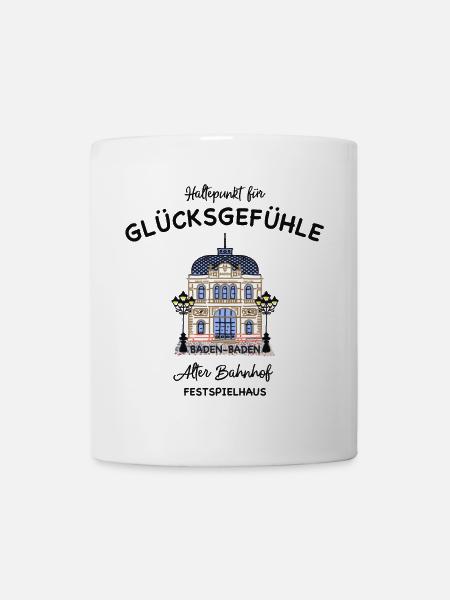 Baden- Baden,, Lichtspielhaus Alter Bahnhof, Glück - Tasse - Weiß