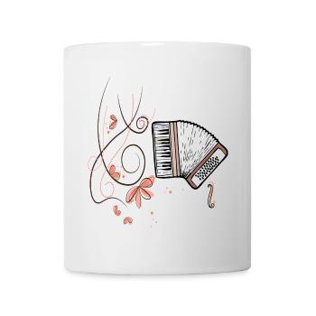 Accordéon, Musique - Mug blanc - blanc - Devant