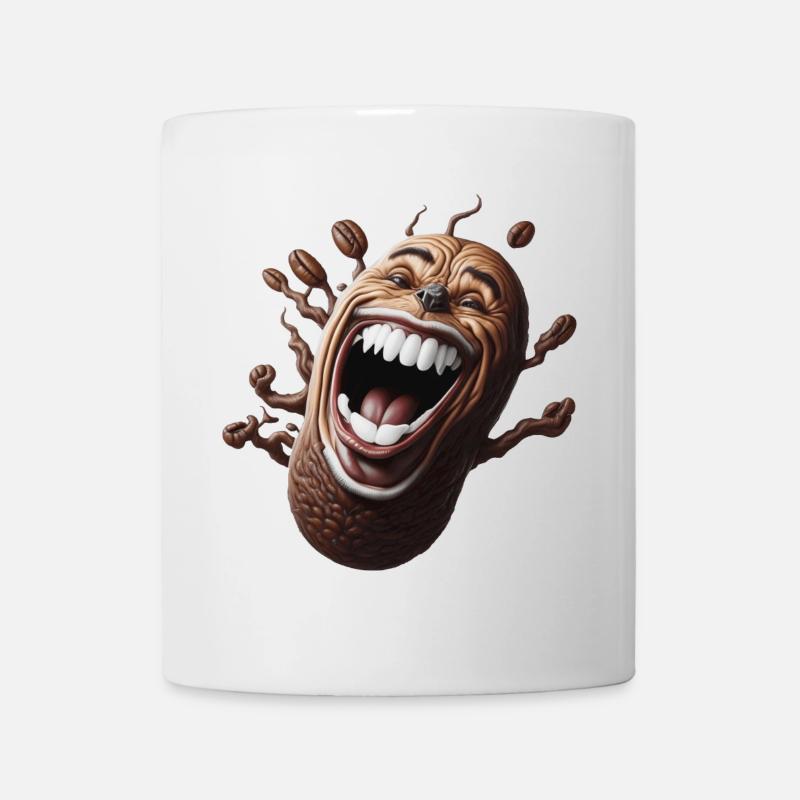 Grain de café chanceux - Mug blanc - blanc