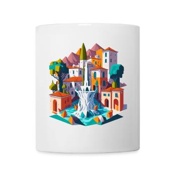 Andalusian village square - Mug - white - Front