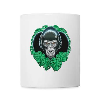 Tête De Gorille - Mug blanc - blanc - Devant