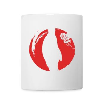 Silhouette de pingouin japonais - Mug blanc - blanc - Devant