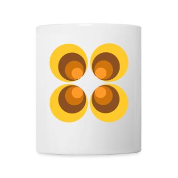 70s Flower Pattern - Mug - white - Front