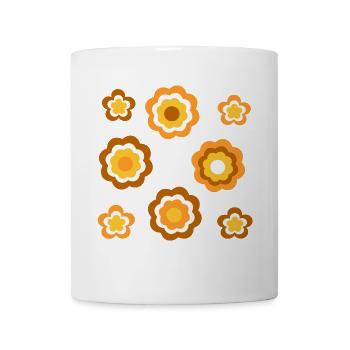 70s Flower Pattern Retro - Mug - white - Front