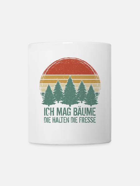 Wandern Wald - Tasse - Weiß