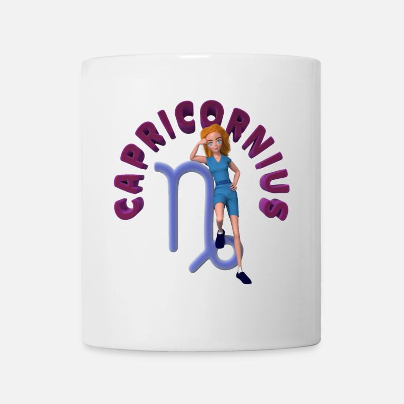 Conception astrologique du Capricorne pour la mode des jeunes - Mug blanc - blanc