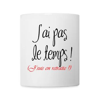 Vive la retraite - Mug blanc - blanc - Devant