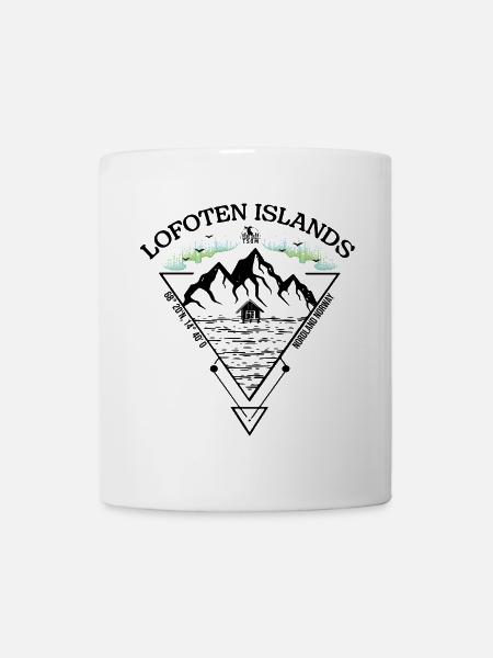 Lofoten Islands - black - Tasse - Weiß