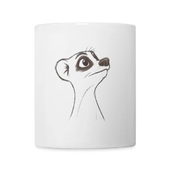 Suricate d’interrogation - Mug blanc - blanc - Devant
