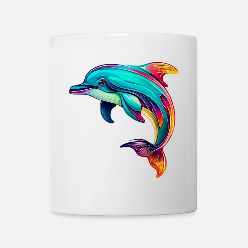 Delfin - Tasse - Weiß