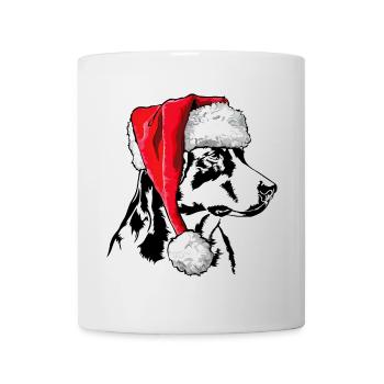 Santa Appenzeller Sennenhund Weihnachten Hunde - Tasse - Weiß - Vorne