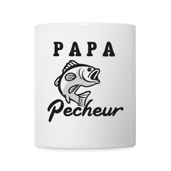 Papa Pêcheur : Cadeau Parfait ! - Mug blanc - blanc - Devant