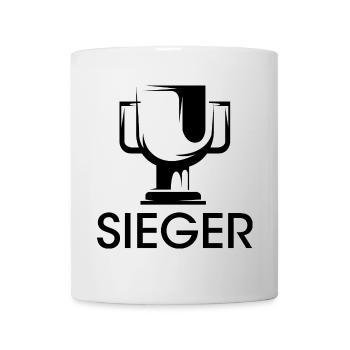 Sieger Pokal Finale Gewinner Icon Logo Team Grafik - Tasse - Weiß - Vorne