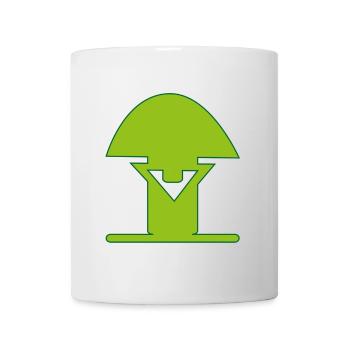 Parteilogo Wächter Pilzgras grün - Tasse - Weiß - Vorne