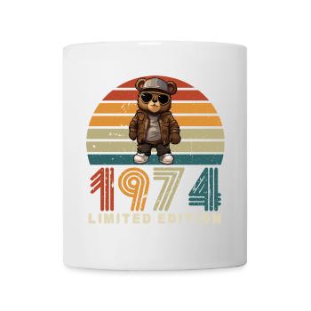 Édition limitée 1974 année anniversaire rétro - Mug blanc - blanc - Devant