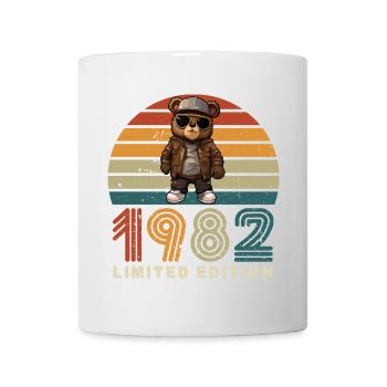 Édition limitée 1982 année de construction anniversaire rétro - Mug blanc - blanc - Devant