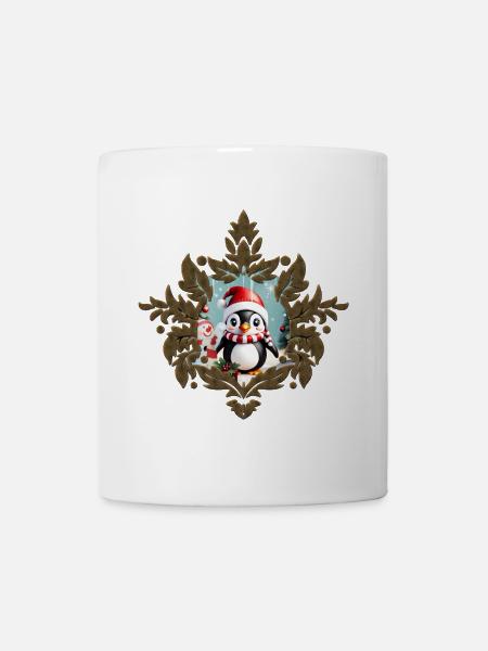 Pingouin drôle mignon - Mug blanc - blanc