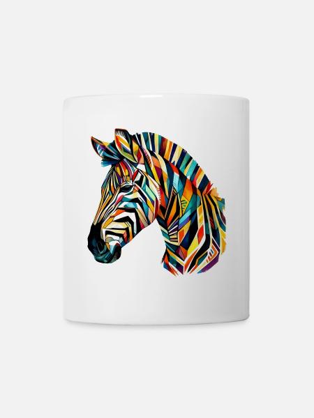 Zebra - Tasse - Weiß