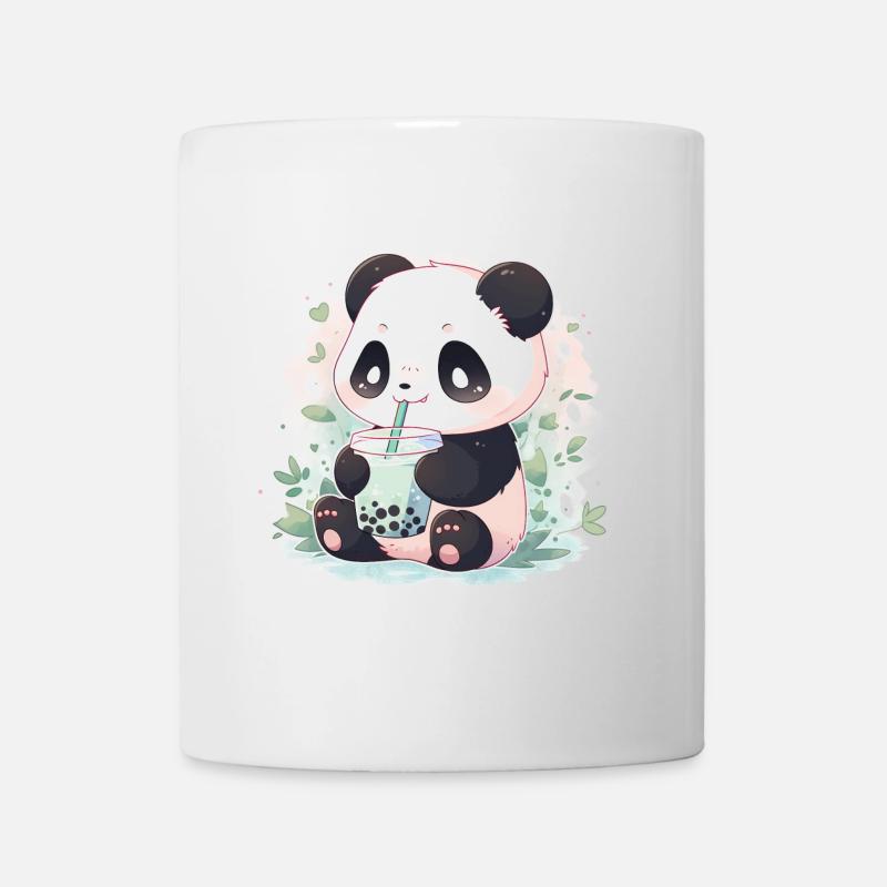 Kawaii panda bubble tea boba tea - Mug - white
