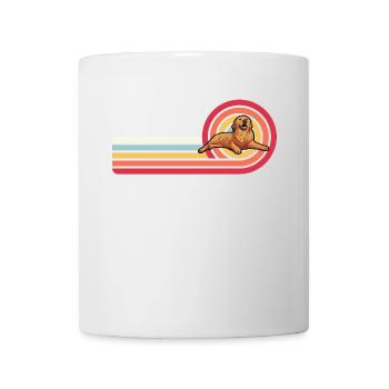 Golden Retriever Rétro - Mug blanc - blanc - Devant
