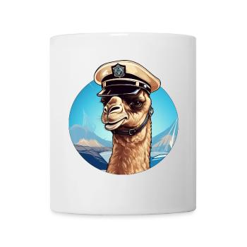 Kamel Polizist - Tasse - Weiß - Vorne
