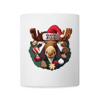 God Jul - Elch - Moose - Tasse - Weiß - Vorne