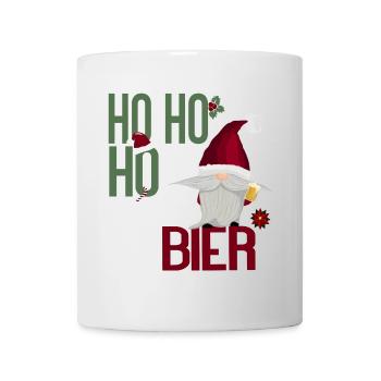 Ho Ho Ho Beer – Funny Christmas Design - Mug - white - Front