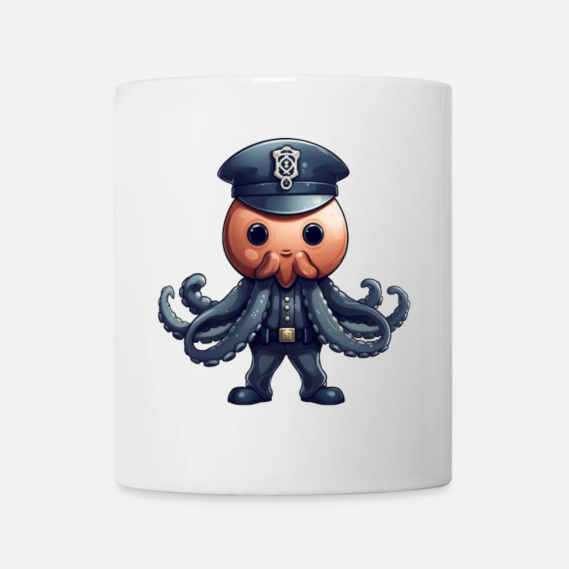 Squid Policewoman - Mug - white