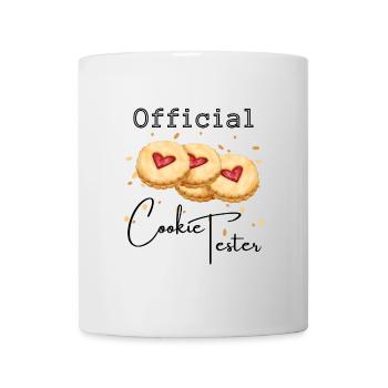 Offizieller Cookie Tester zu Weihnachten. - Tasse - Weiß - Vorne